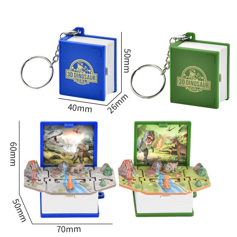 3d Pop-up Book Keychain Folding Bomb Book Decompression Pendant