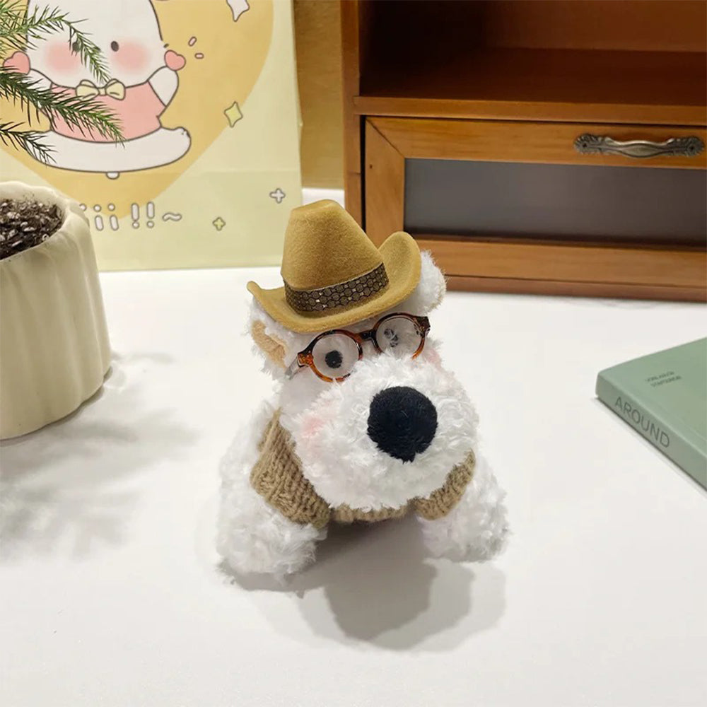 Westie Dog-Shaped Ring Box with Hat Cute Engagement Jewelry Gift for Her