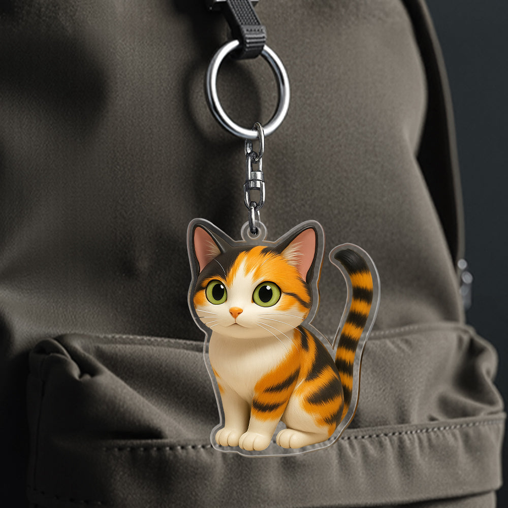 Custom Cartoon Dog Keychain Personalized Acrylic Cartoon Keychain Photo Bag Charm Unique Keepsake Gift For Pet Owner