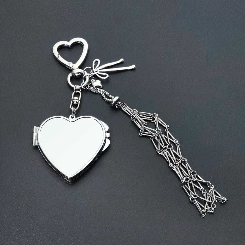 Personalized Lipstick Keychain with Mirror: Stainless Steel Makeup Bag Charm Valentine's Day Gifts