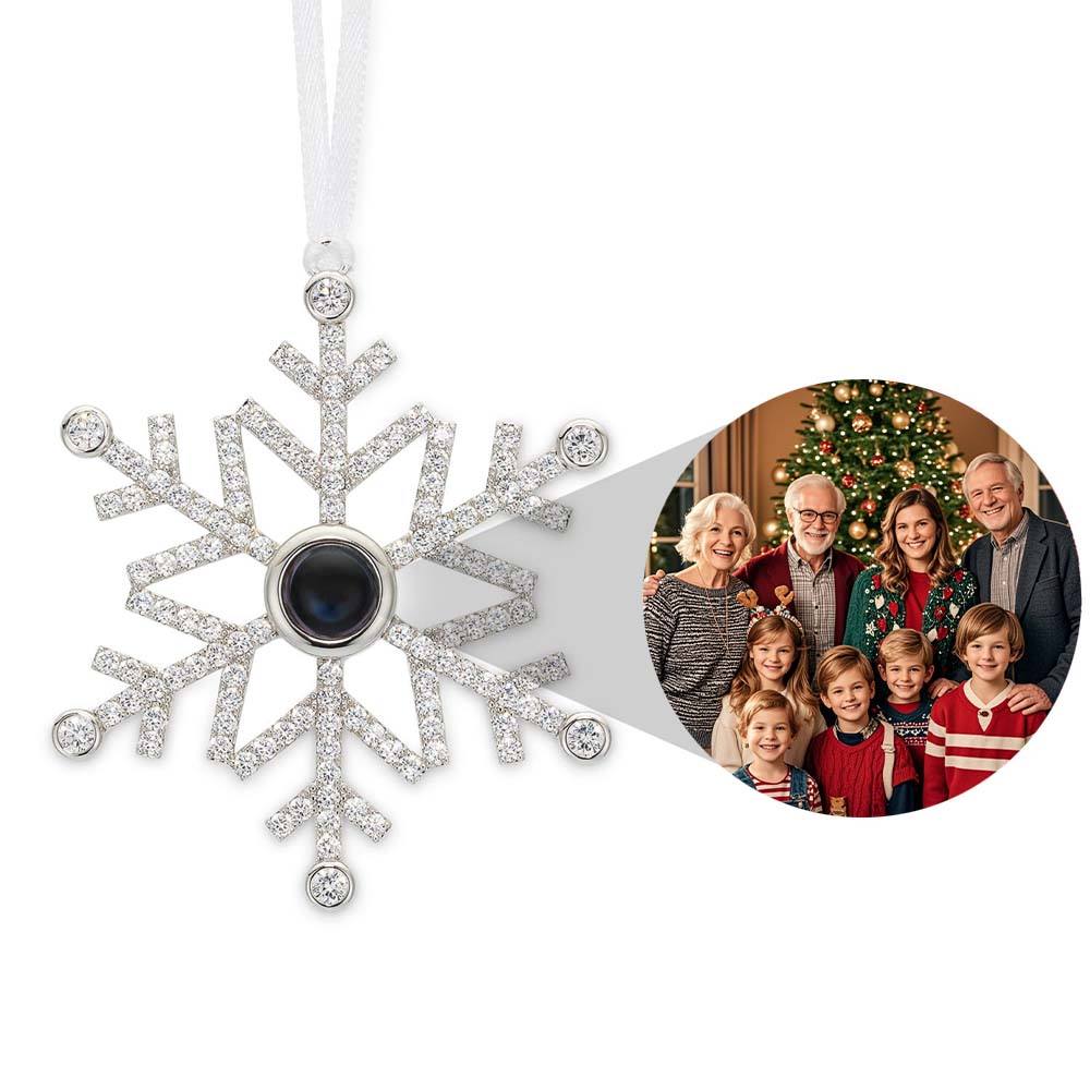 Personalized Heart Photo Ornament Custom Projection Ornaments Christmas Gifts for Her