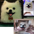 Realistic Needle Felting Dog Portrait, Custom Felting Dog Portrait in Frame, Birthday Gift