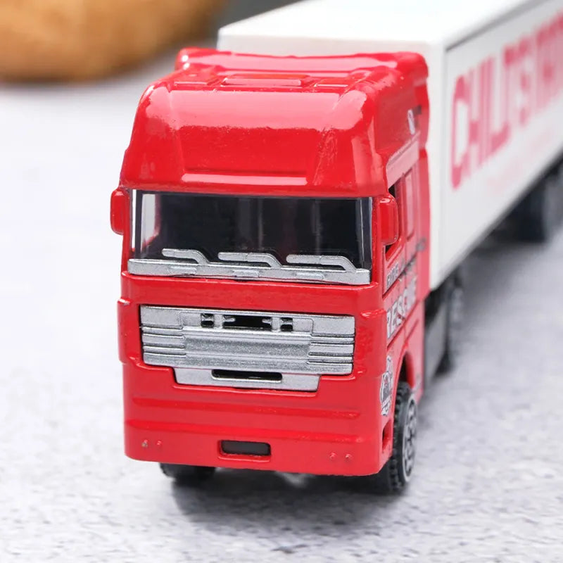 Personalized Kids Toy Truck, Customized Model Toy Truck Carrier Truck Car Construction Vehicles Toys With Your Child's Name, Father's Day Gift