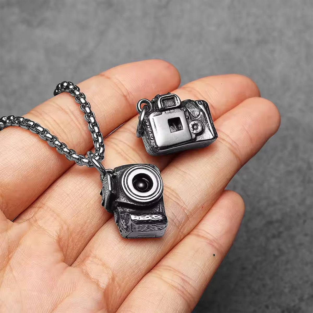 Personalized Photo Necklace Projection Gem Camera Necklace Anniversary Gifts for Him