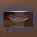 Wrigley Field Mirror Light Custom Team Slogan Personalized Gift for Baseball Lover