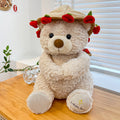 Romantic Teddy Bear Hugging Roses Bouquet – New Style Rose Bear Plush Toy