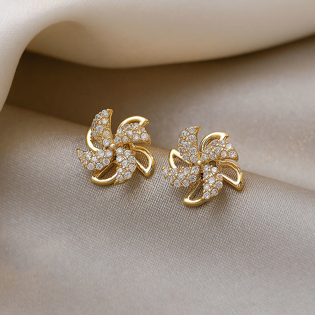 Gifts For Ladies, Rotating Small Windmill Earrings, Temperament Earrings
