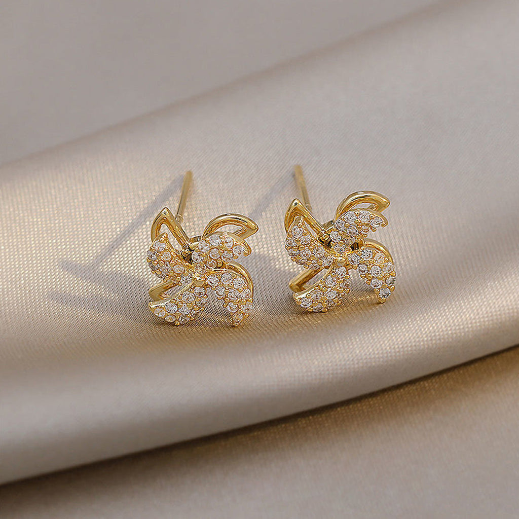 Gifts For Ladies, Rotating Small Windmill Earrings, Temperament Earrings