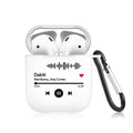 Scannable Custom Music Code Airpods Case Music Keepsake Gift For Couple White