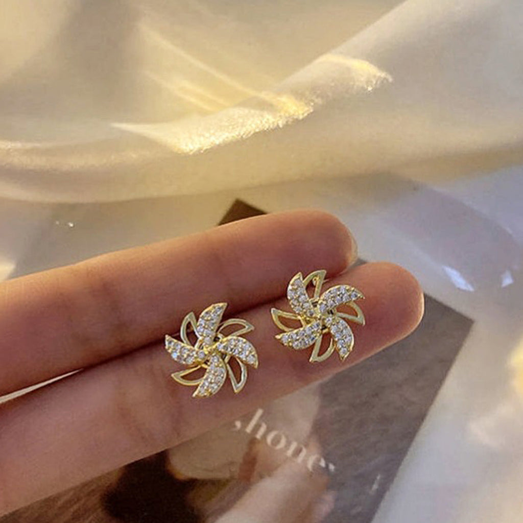 Gifts For Ladies, Rotating Small Windmill Earrings, Temperament Earrings