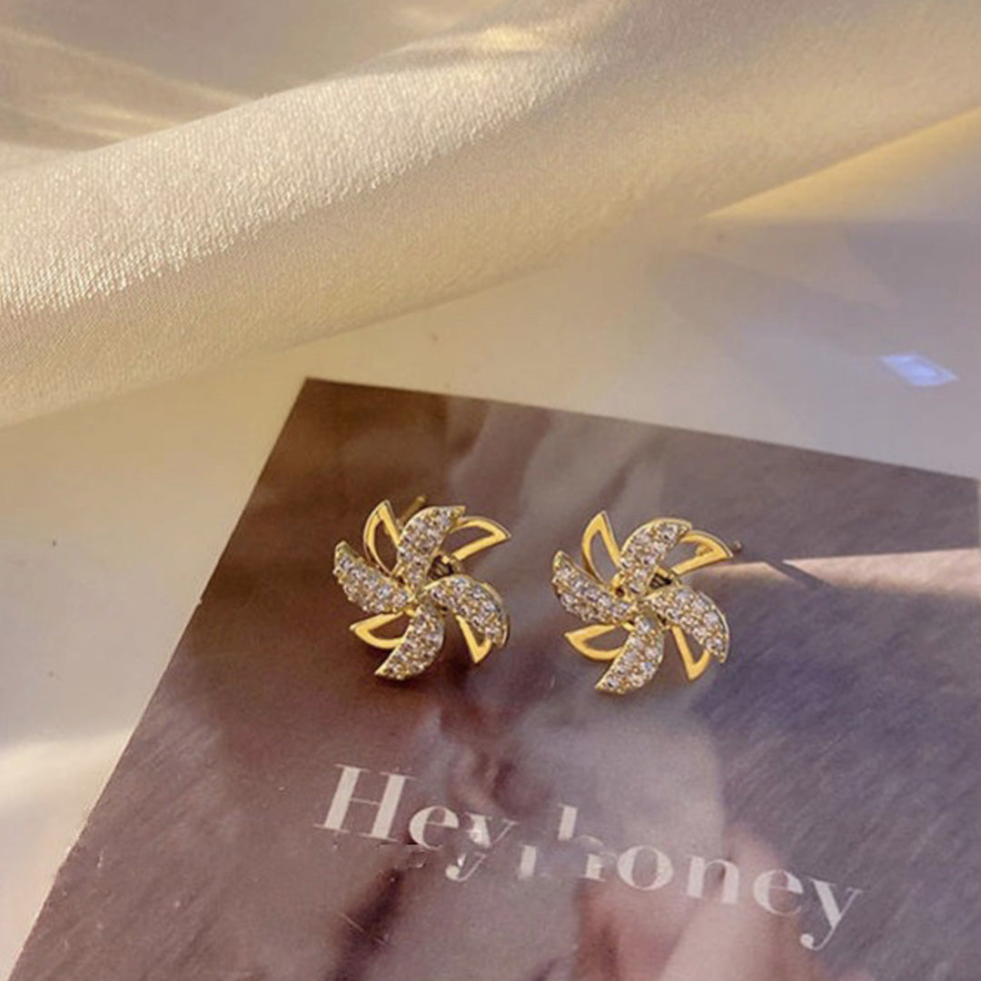 Gifts For Ladies, Rotating Small Windmill Earrings, Temperament Earrings