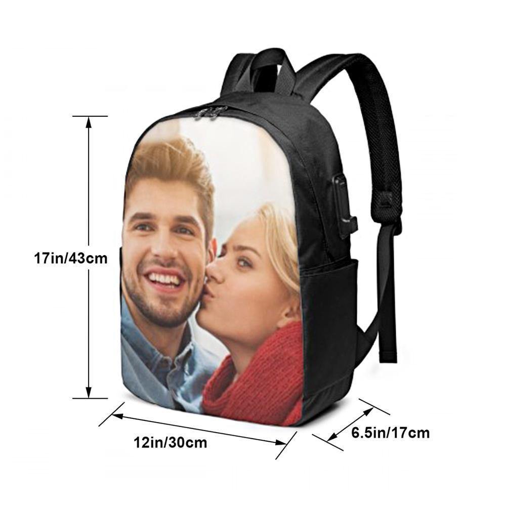 Custom Photo Backpack with USB interface