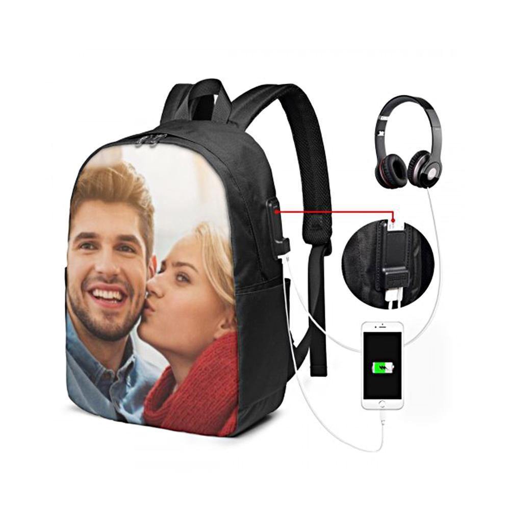 Custom Photo Backpack with USB interface