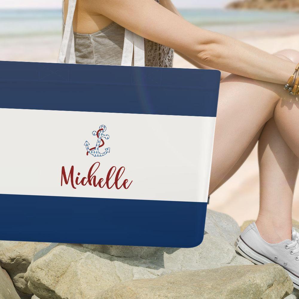 Engraved Handbag for Summer Blue