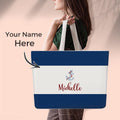 Engraved Handbag for Summer Blue