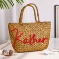 Personalized Handmade Bohemian Bucket Bag with Name Travel Beach Wedding Party Gift for Women