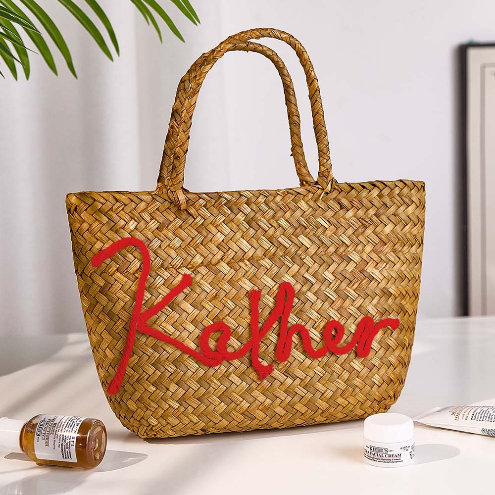 Personalized Handmade Bohemian Bucket Bag with Name Travel Beach Wedding Party Gift for Women