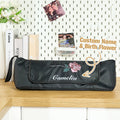 Personalized Birth Flower Heating Rod Storage Bag Waterproof Hairdressing Tool Kit Travel Accessories Gift for Her