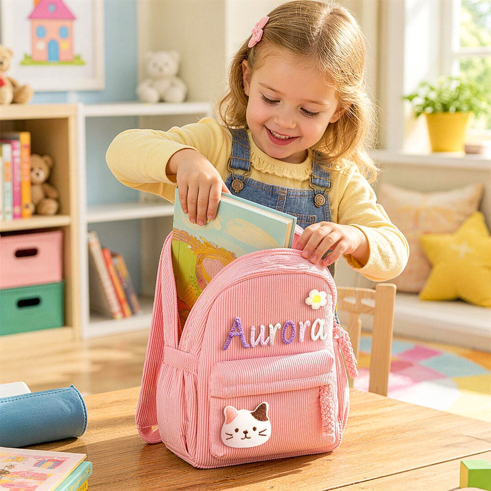 Personalized Toddler Backpack – Custom Kindergarten Backpack, Back to School & Summer Camp Bag