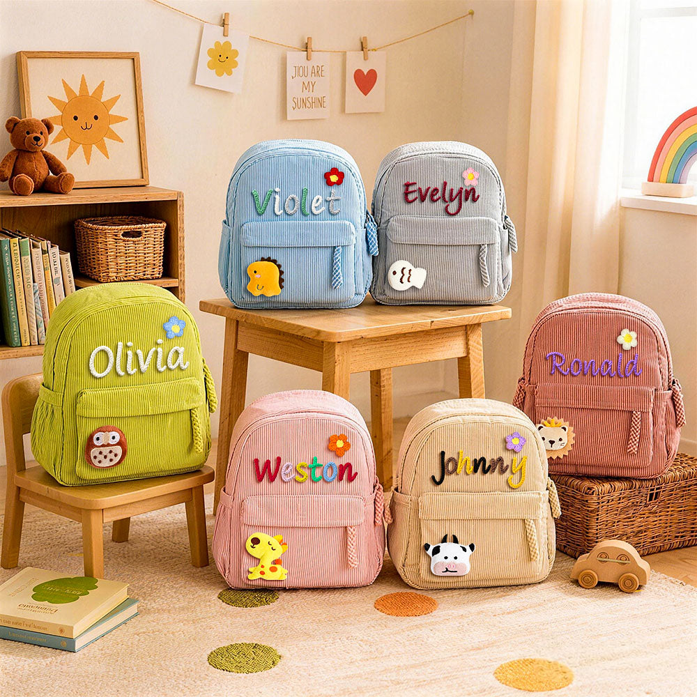 Personalized Toddler Backpack – Custom Kindergarten Backpack, Back to School & Summer Camp Bag
