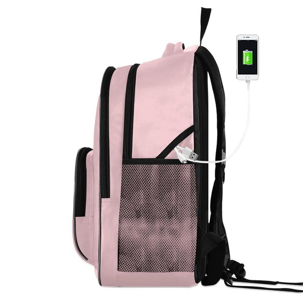 Photo Backpack Beautiful Girl
