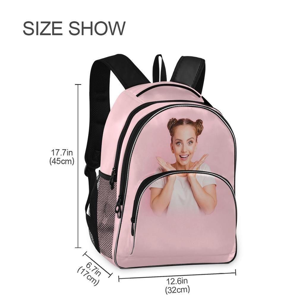 Photo Backpack Beautiful Girl