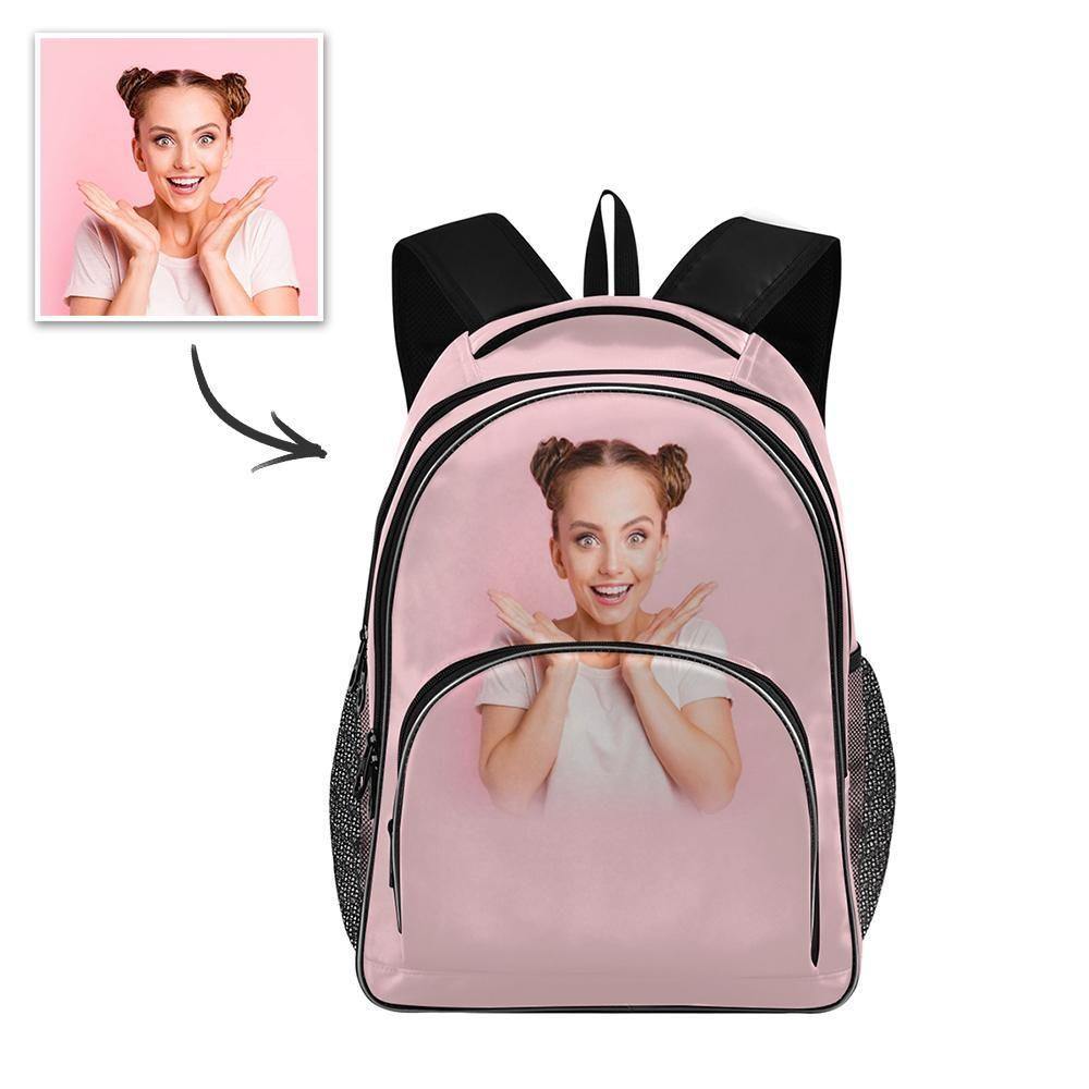 Photo Backpack Beautiful Girl