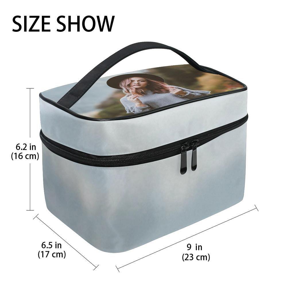 Photo Cosmetic Bag Flip Portable Bag