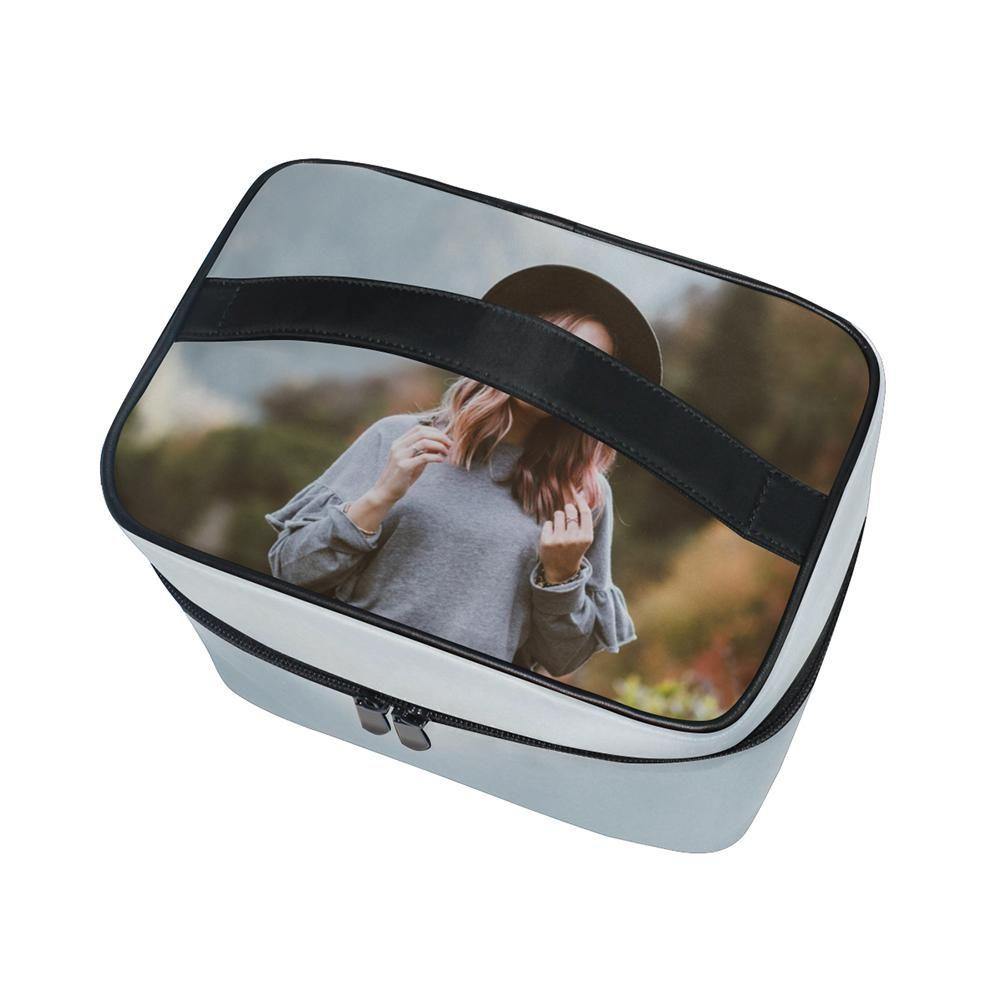 Photo Cosmetic Bag Flip Portable Bag