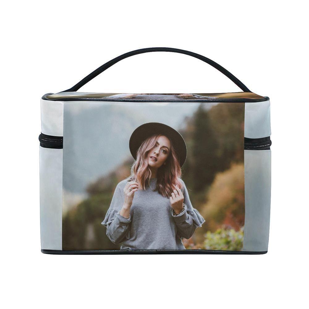 Photo Cosmetic Bag Flip Portable Bag