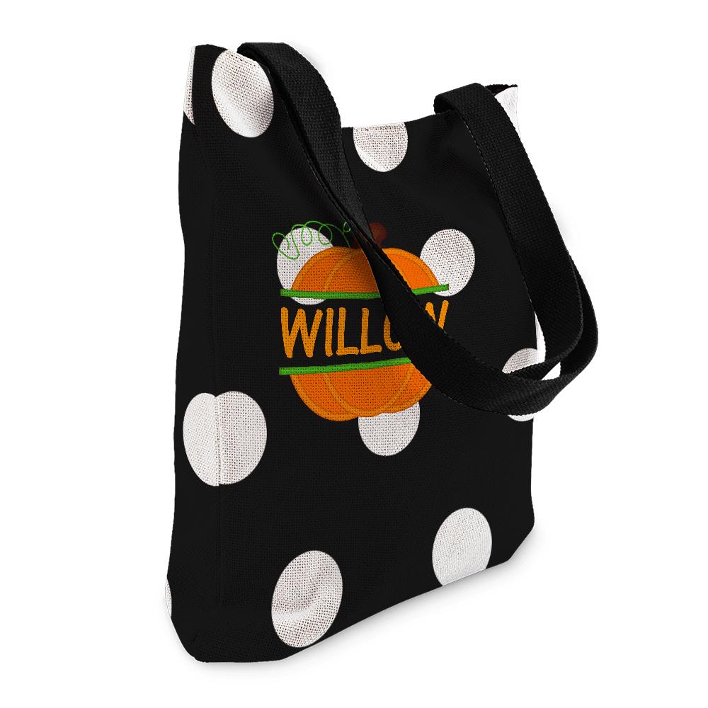 Custom Text Canvas Bag Gifts For Friends On Halloween
