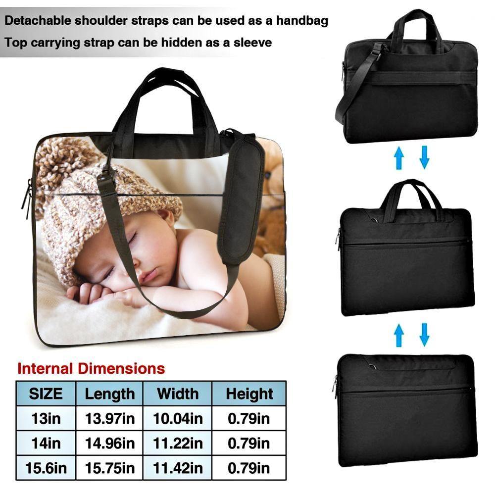 Custom Photo Laptop Bag Convenient for Office Worker 14inch