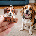 Custom Pet Fridge Magnets Handcrafted Personalized Clay Refrigerator Decor for Pet Lovers
