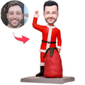 Whose Presents? - Christmas Men Bobblehead Custom Head With Engraved Text