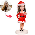 Christmas Gifts - Custom Women Bobblehead With Engraved Text