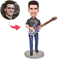Fathers Day Gift Rock Dad Custom Bobblehead with Engraved Text