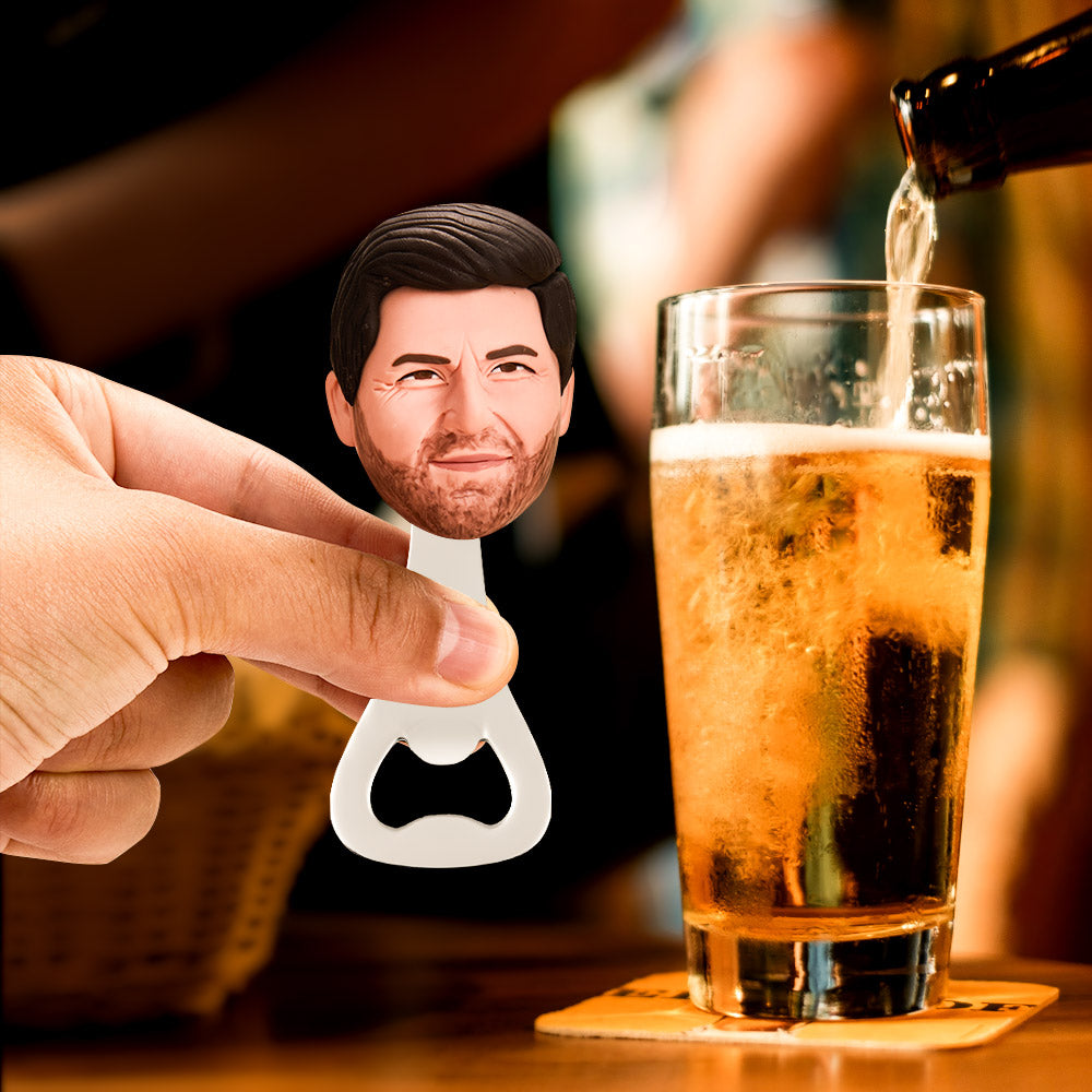 Custom Face Bottle Opener Personalized Funny Bottle Opener Groomsmen Gift