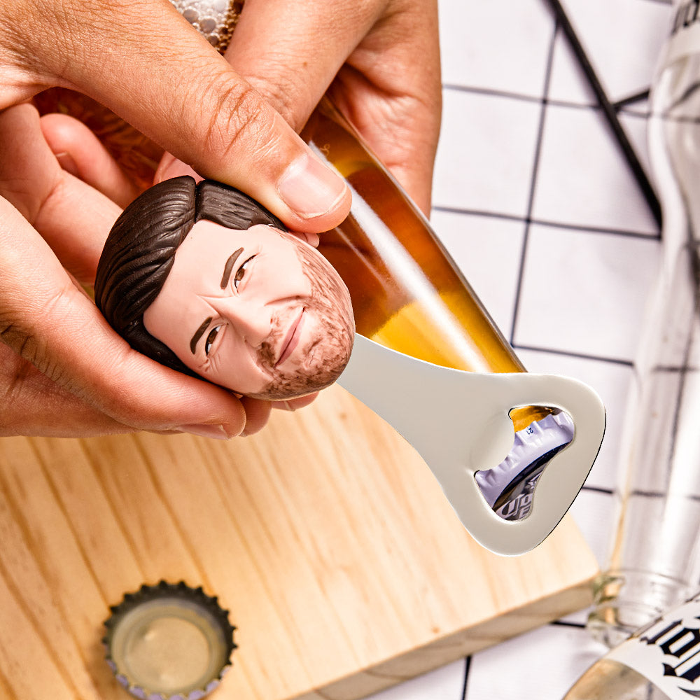 Custom Face Bottle Opener Personalized Funny Bottle Opener Groomsmen Gift