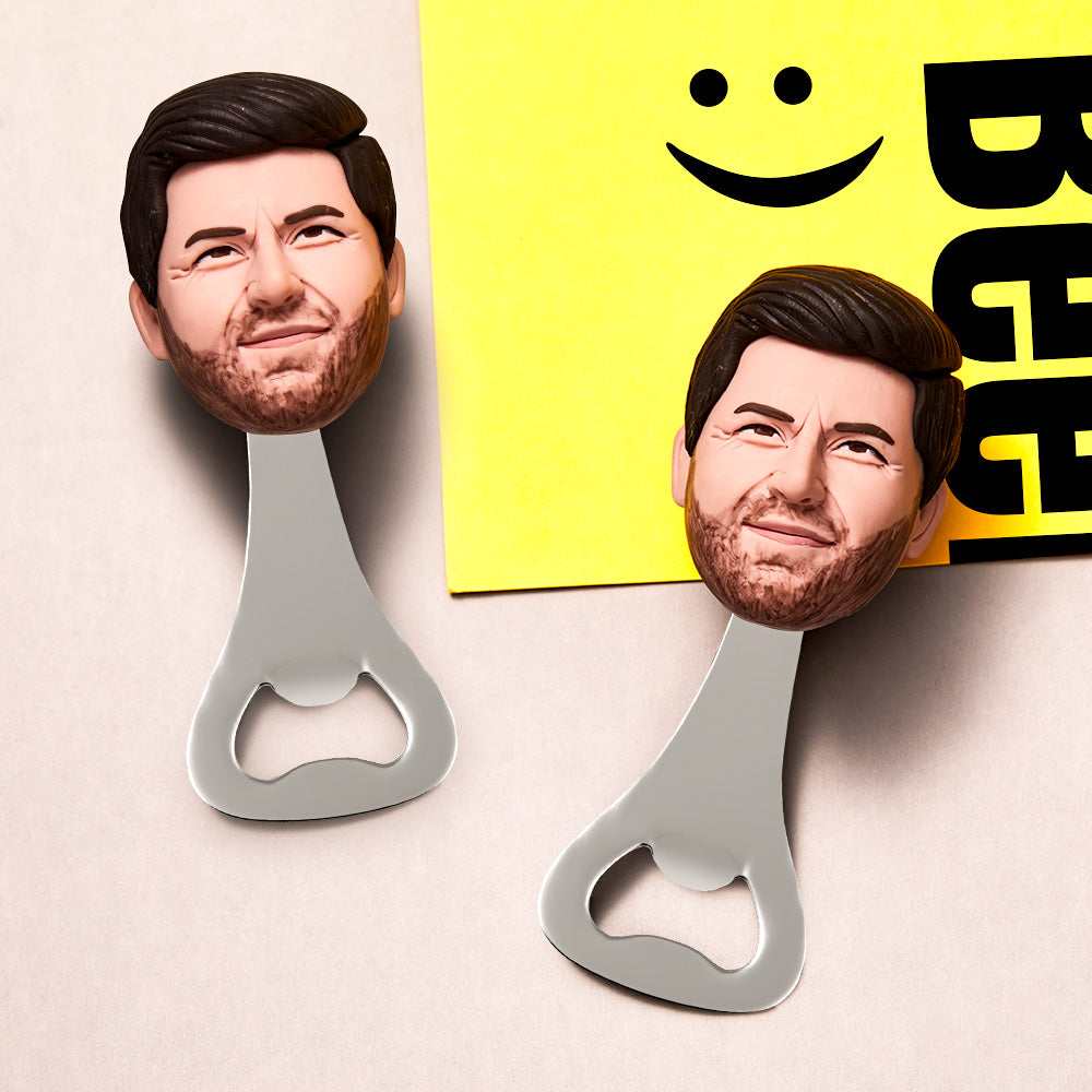 Custom Face Bottle Opener Personalized Funny Bottle Opener Groomsmen Gift