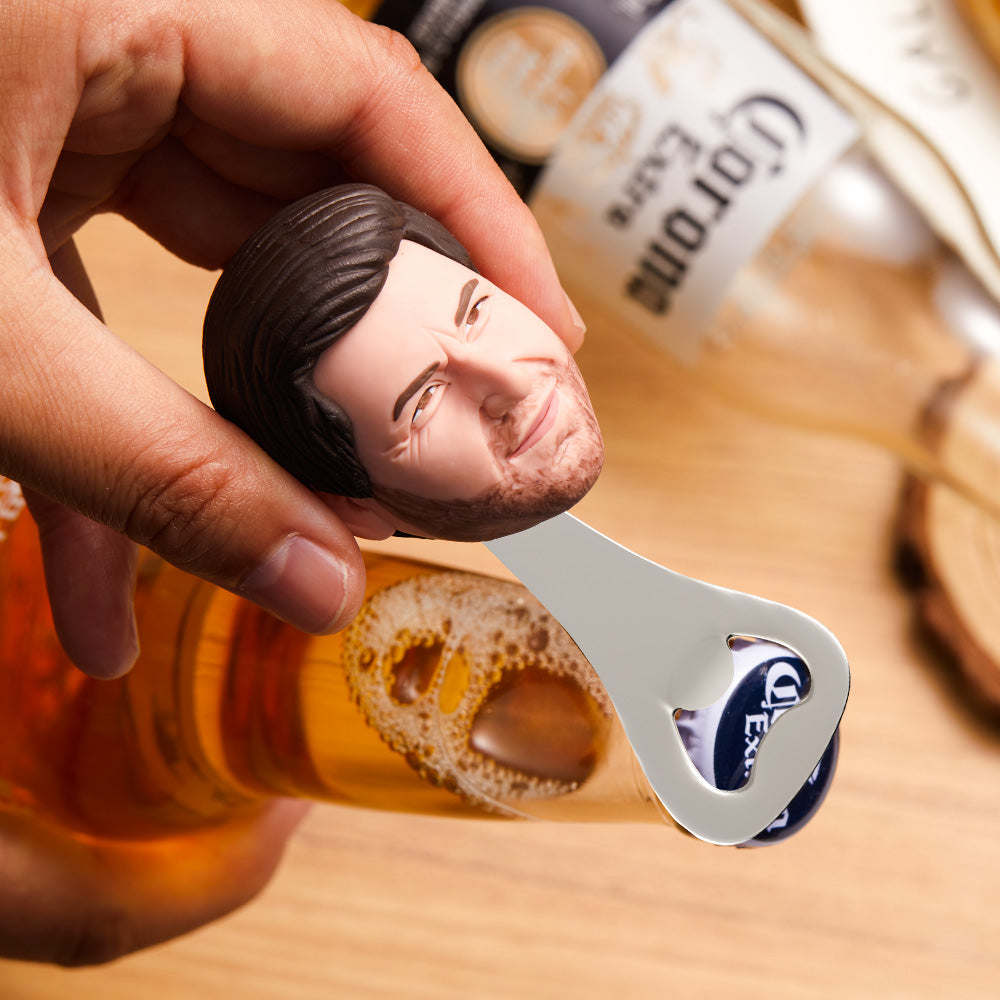 Custom Face Bottle Opener Personalized Funny Bottle Opener Groomsmen Gift