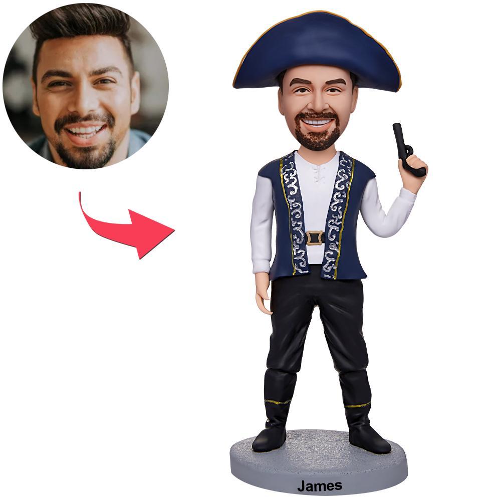 Halloween Gifts - Women Pirate Custom Bobblehead With Engraved Text