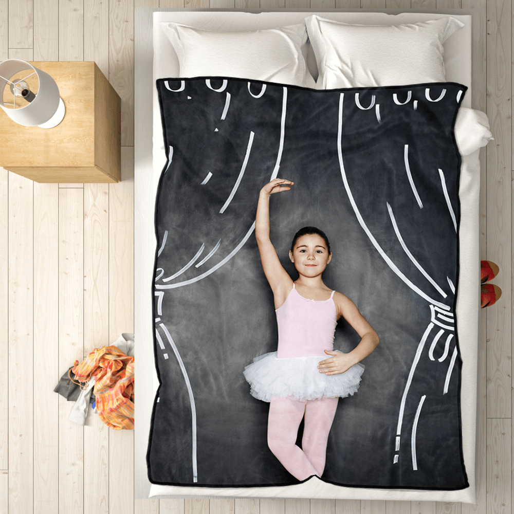 Custom Perfect Love Fleece Photo Blanket for Women