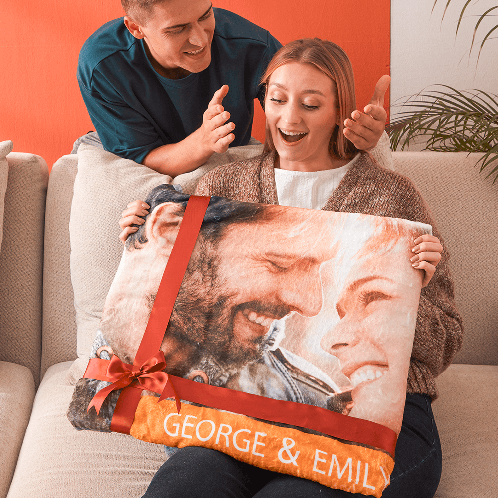 Custom Dog Blankets Pet Photo Painted Art Portrait Fleece Blanket