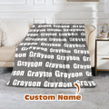 High Quality Personalized Super Soft Name Family Blanket