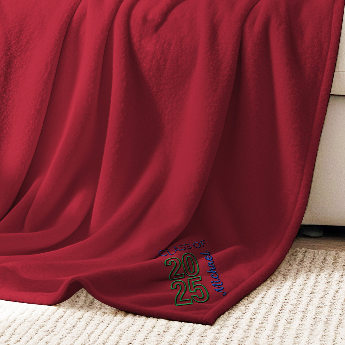 Graduating Class Of Embroidered Fleece Blanket Best Graduation Gifts for Kids