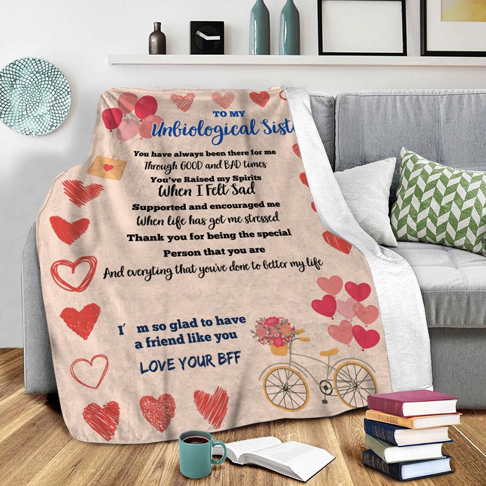 Custom Blanket - TO MY UNBIOLOGICAL SISTER/BESTIE