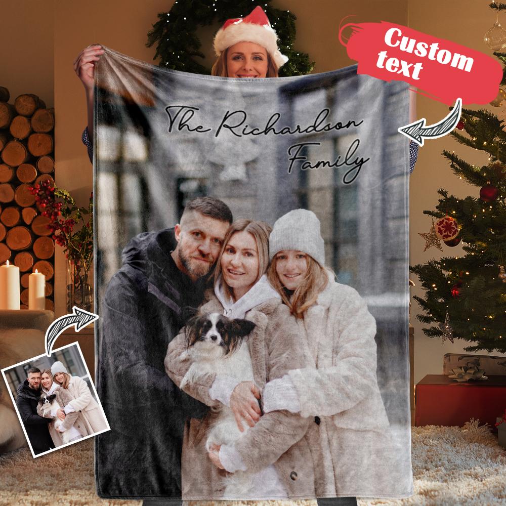 Custom Engraved Photo Blanket You Can Customize Photos To Send To Your Girlfriend