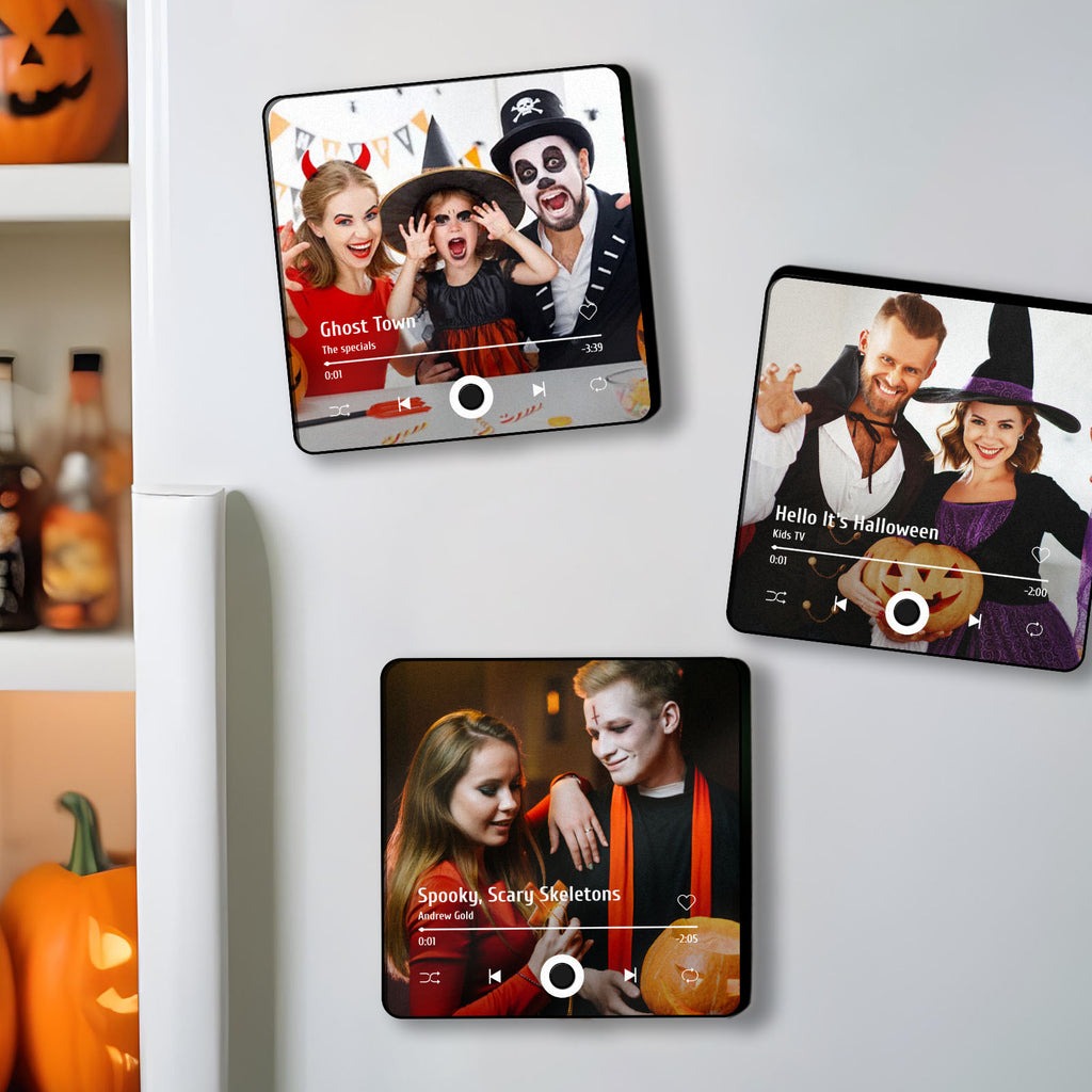 Customized Album Fridge Magnet Personalized Music Fridge Magnet Halloween Gifts Family Gifts