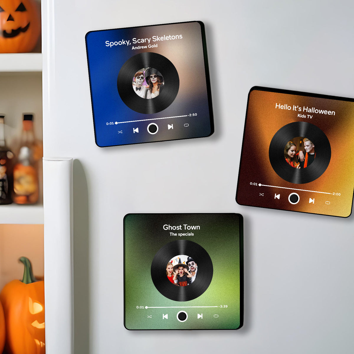 Customized Album Fridge Magnet Personalized Music Fridge Magnet Halloween Gifts Family Gifts