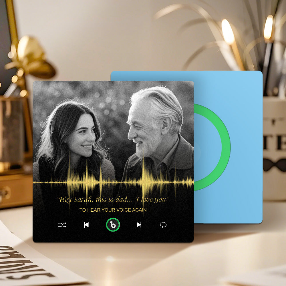 Customized Recording Fridge Magnet New 4.0 Record the Voices and Laughter of Loved Ones Memorial Gift Hear Your Voice Again